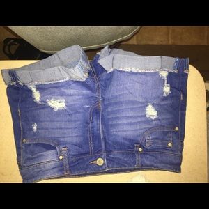 BLUE JEAN SHORTS!!